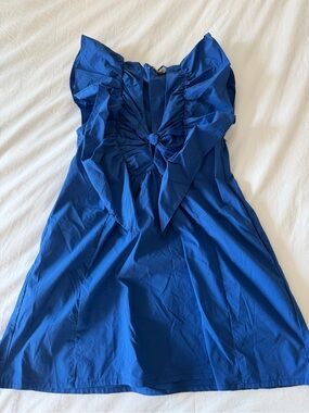 blue tassel ruffle waistless mini dress | Dresses | Blue Tassel Ruffled which measures 30in/76cm in